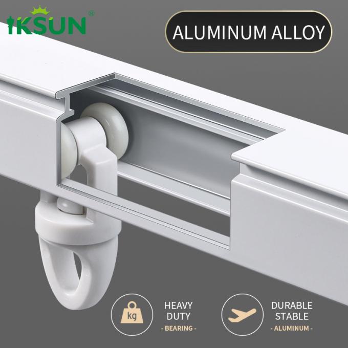1.14.5m Aluminium Telescopic Curtain Track Adjustable Curtain Rail