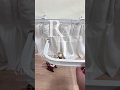 Trilha de cortina curva de alumínio flexível flexível