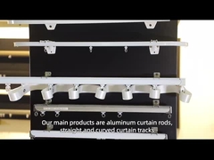 S fold aluminum curtain track
