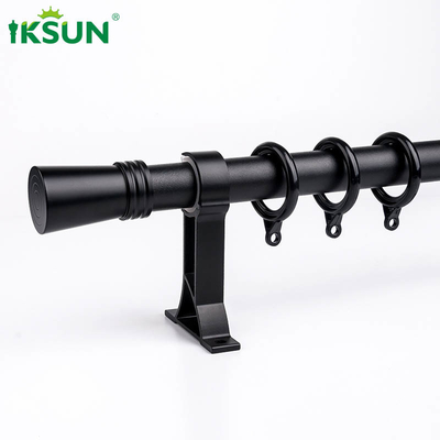19ft Silent Aluminium Curtain Rod Decorative Morandi Color For Bedroom
