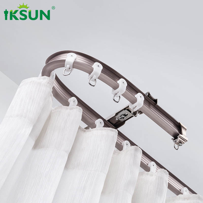 6.7m Single Flexible Curved Curtain Track With Anodizing Powder Coating Finish