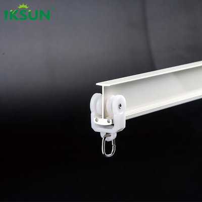Noise Free Double Curved Curtain Track Aluminium Alloy 6063 Material