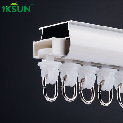 0.8mm Ultrathin Wall Mounted Curtain Track System Flexible With Powder Coating