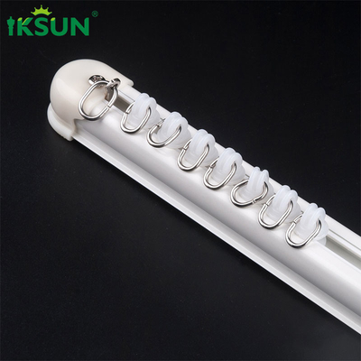Multifunctional Aluminium Curtain Channel , White Ceiling Curtain Track For Hotel