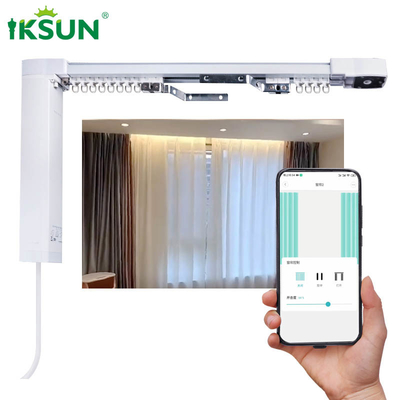 Wireless Motorized Electric Curtain Track System Smart Aluminium Material
