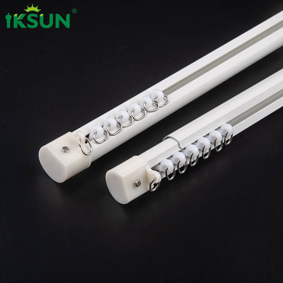 25"-55" Window Hanging Tension Curtain Rod Double Adjustable Curtain Rod 1 Set