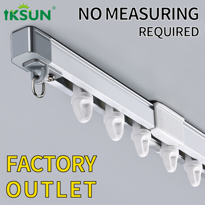 2.4-4.5m Free Expansion Stretched Curtain Track Extendable Curtain Rails