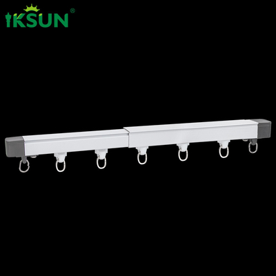 1.1-4.5m Extendable Curtain Track Adjustable Track Rail Rod Ivory Color
