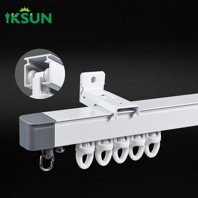 Single Aluminum Extrusion Extendable Curtain Track Ajustbale Curtain Rail T5