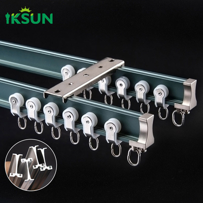 Home Curved Flexible Curtain Rail Corner Aluminium Curtain Poles Tracks Accessories