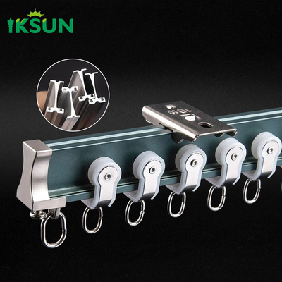 Home Curved Flexible Curtain Rail Corner Aluminium Curtain Poles Tracks Accessories