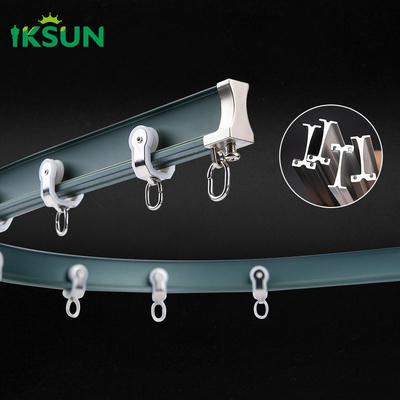 670cm Curved Metal Curtain Track Rail Flexible Bendable Curtain Rail Track For L U Shape Window