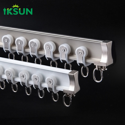 1.2mm Thickened Curved Curtain Track U Shaped Silent Floating Window Curtain Rod