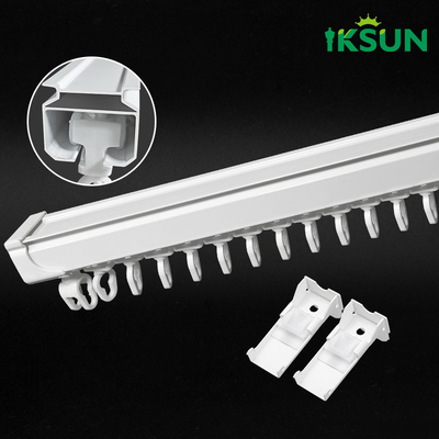 S Folding Thickened Aluminum Curtain Track High Bearing Ripple Fold Wave Curtain Rail
