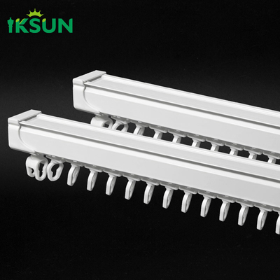 Single Side Wall Ceil Mount S Fold Curtain Track Thicken Ripple Fold Wave Curtain Rail