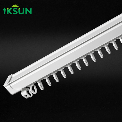 Single Side Wall Ceil Mount S Fold Curtain Track Thicken Ripple Fold Wave Curtain Rail