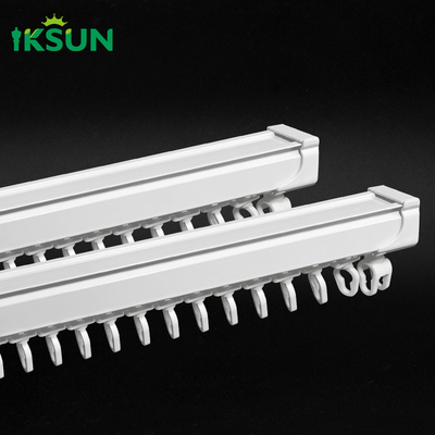 Single Side Wall Ceil Mount S Fold Curtain Track Thicken Ripple Fold Wave Curtain Rail