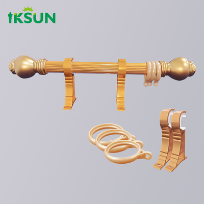 hot selling curtain walls accessories holder aluminum single long curtain rod set and rails