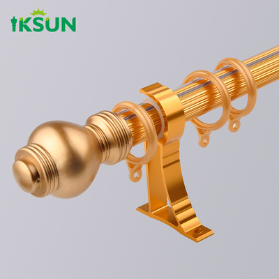 Curtain Roman rod thickened aluminum alloy curtain track Nordic simple mute perforated bracket side mounted single rod