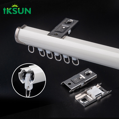 Aluminium Alloy 6063 Ceiling Mounted Curtain Track Silent Gliss Curtain Track