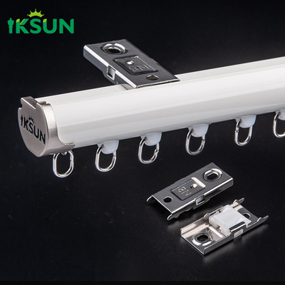 Aluminium Alloy 6063 Ceiling Mounted Curtain Track Silent Gliss Curtain Track