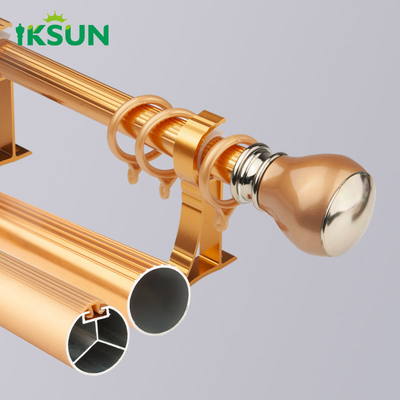 1.2mm Aluminium Curtains Rod Decorative Metal Shower Room Divider Curtain Poles Tracks Accessories