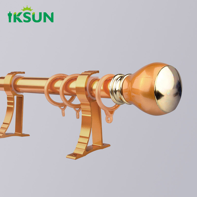 Thickened Aluminum Alloy Roman Curtain Rod Nordic Simple Mute Perforated Bracket Side Mounted Single Rod