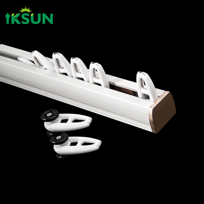 Aluminum Double Ceiling Curtain Track Rail Colorful Heavy Duty
