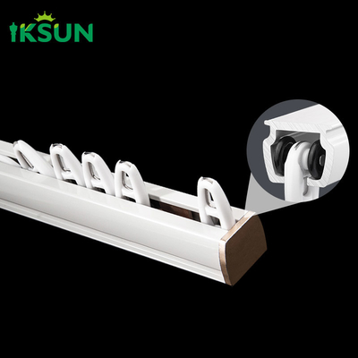 Modern Light Aluminum Curtain Rails Roman Curtain Rod Suspended Silent