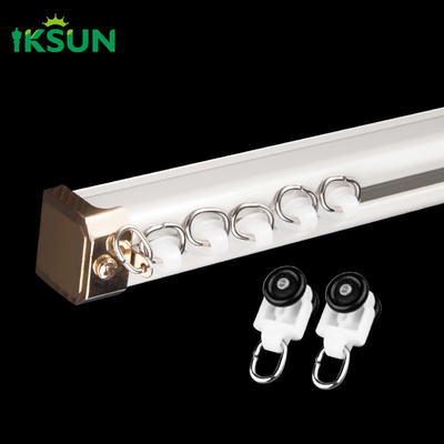Square 6063 Aluminium Curtain Rail With Accessories