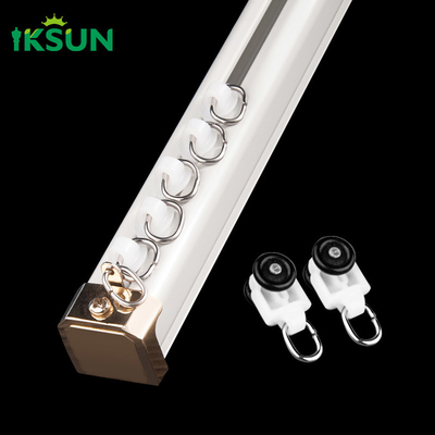 Square 6063 Aluminium Curtain Rail With Accessories