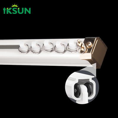 Side Ceiling Curtain Slide Rail Single And Double Pole Thickened Aluminum Alloy Track For Living Room
