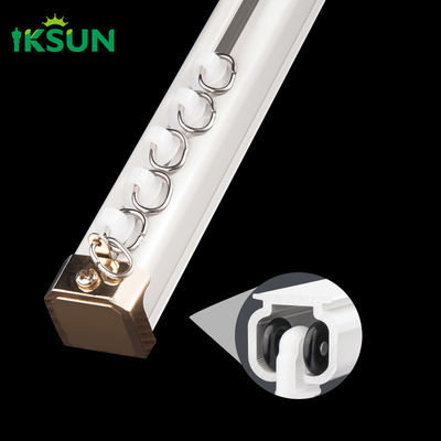T5 Temper Square Curtain Rod Railing With Aluminum Alloy Bracket