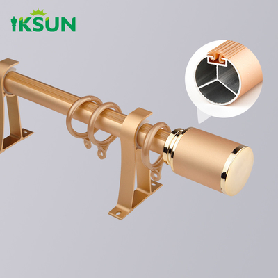 Window Good Quality Aluminum Window Accessories Curtain Poles 1.2mm Curtain Rod Sets Curtain Poles