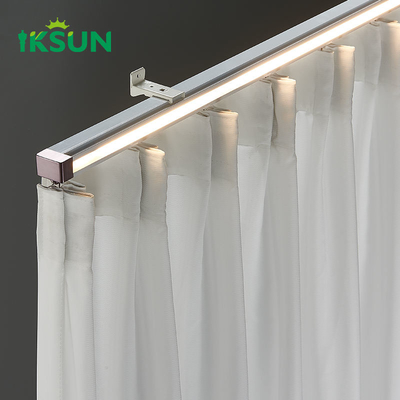 New Design Good Quality Ceiling Curtain Track LED Lights Curtain Accessories LED Curtain Rail Track
