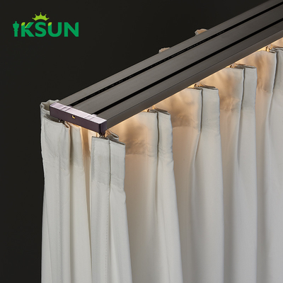 Factory Light Curtain Track  Double Ceiling  Mounted Led Curtain Rail
