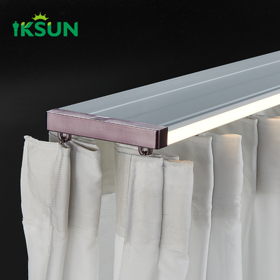 Modern Led Tape Light Double Curtain Track  Hanging Privacy Screwfix  Rail Curtains Track