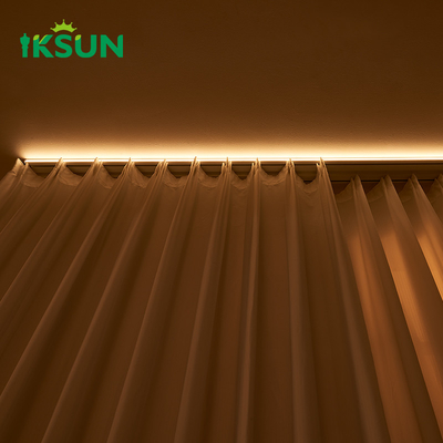 Silent Led Light  Double  Ceiling Track   Suspended  Recessed Shower  Curtain  Double Rail