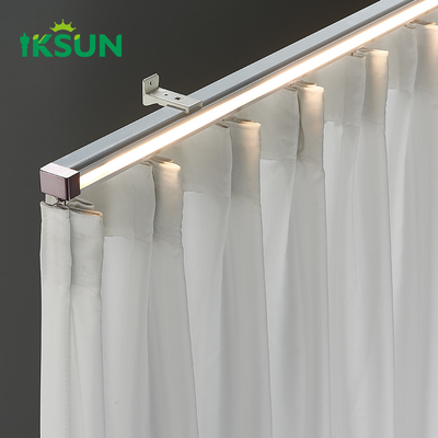 Smooth Aluminum LED Light Track Rail  Curtain  Tracks Accessories For Household
