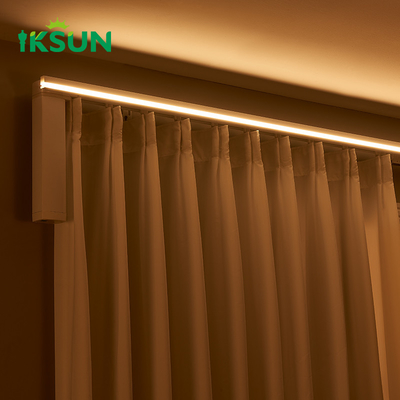 Customize Aluminum  Smart Led Lighting Curtain Track Recessed  Curtain Rail   For Stage