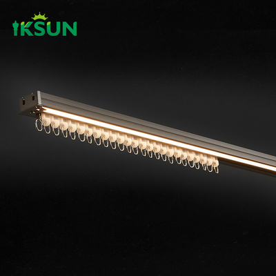 New Style  LED Light Curtain Track Aluminum Silent Smooth led strip light track