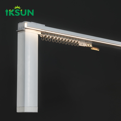 Smart Electric Curtain Rail With LED Lighting Embedded  Strip Lights Track Rail