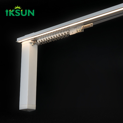Smart Electric Curtain Rail With LED Lighting Embedded  Strip Lights Track Rail