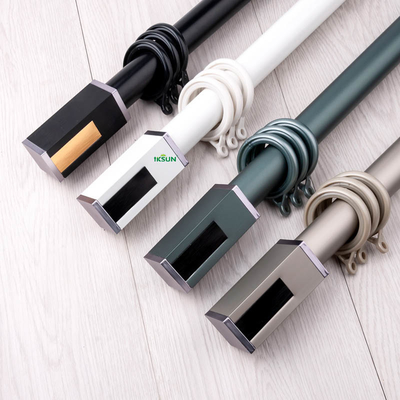  Wholesale Fashion Curtain Pole Aluminum Ceiling Mounted Decorative Roma Pole Set
