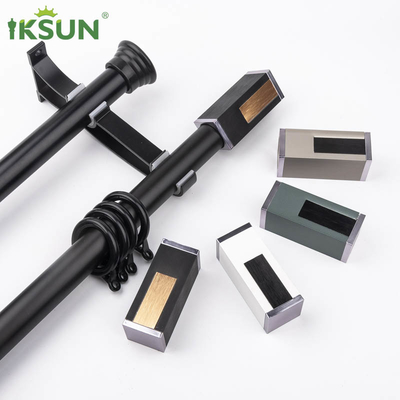 Aluminum Curtain Rods Classic Roman Rod Curtain Rods Set With Brackets For Windows