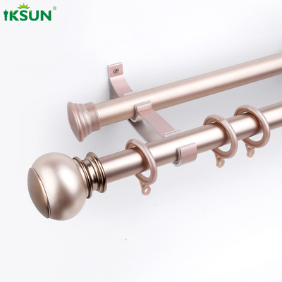 High Quality Curtain Rod Aluminum Alloy Ceiling Mouted Roman Pole Window Treatment  For  Office