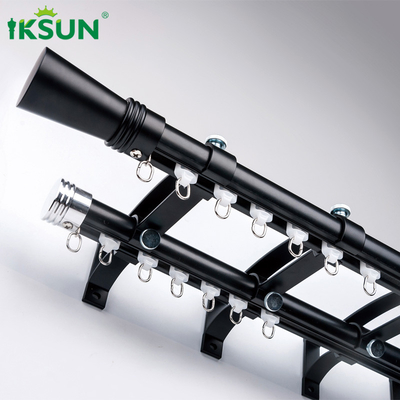 Manufacturer  Aluminum Alloy Roman Rod Custom Material Window Curtain Poles  For Windows