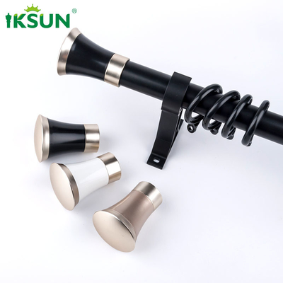 Industrial Curtain Rod Aluminum Curtain Pole Home Window Decoration With Accessories