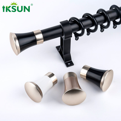 Industrial Curtain Rod Aluminum Curtain Pole Home Window Decoration With Accessories