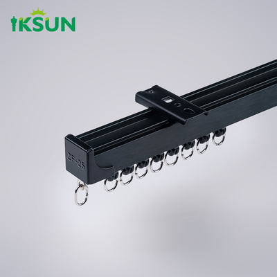 Hot Sale Simple Design Curtain Track Aluminium Hanging Single And Double Curtain Rail For Living Dorm Room
